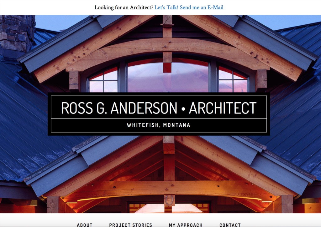 Ross G Anderson - Whitefish Architect WordPress Website